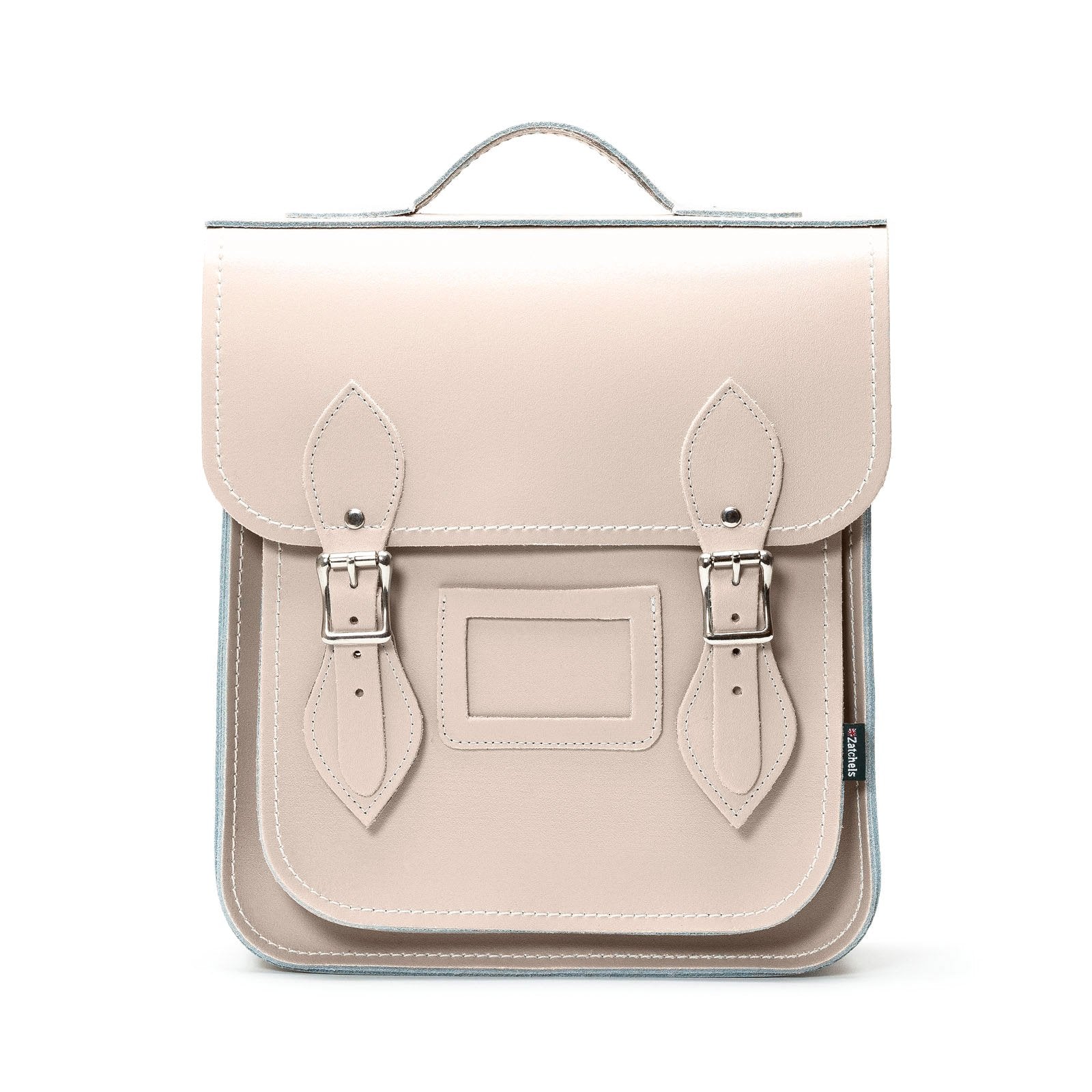 Handmade Leather City Backpack in Iced Coffee