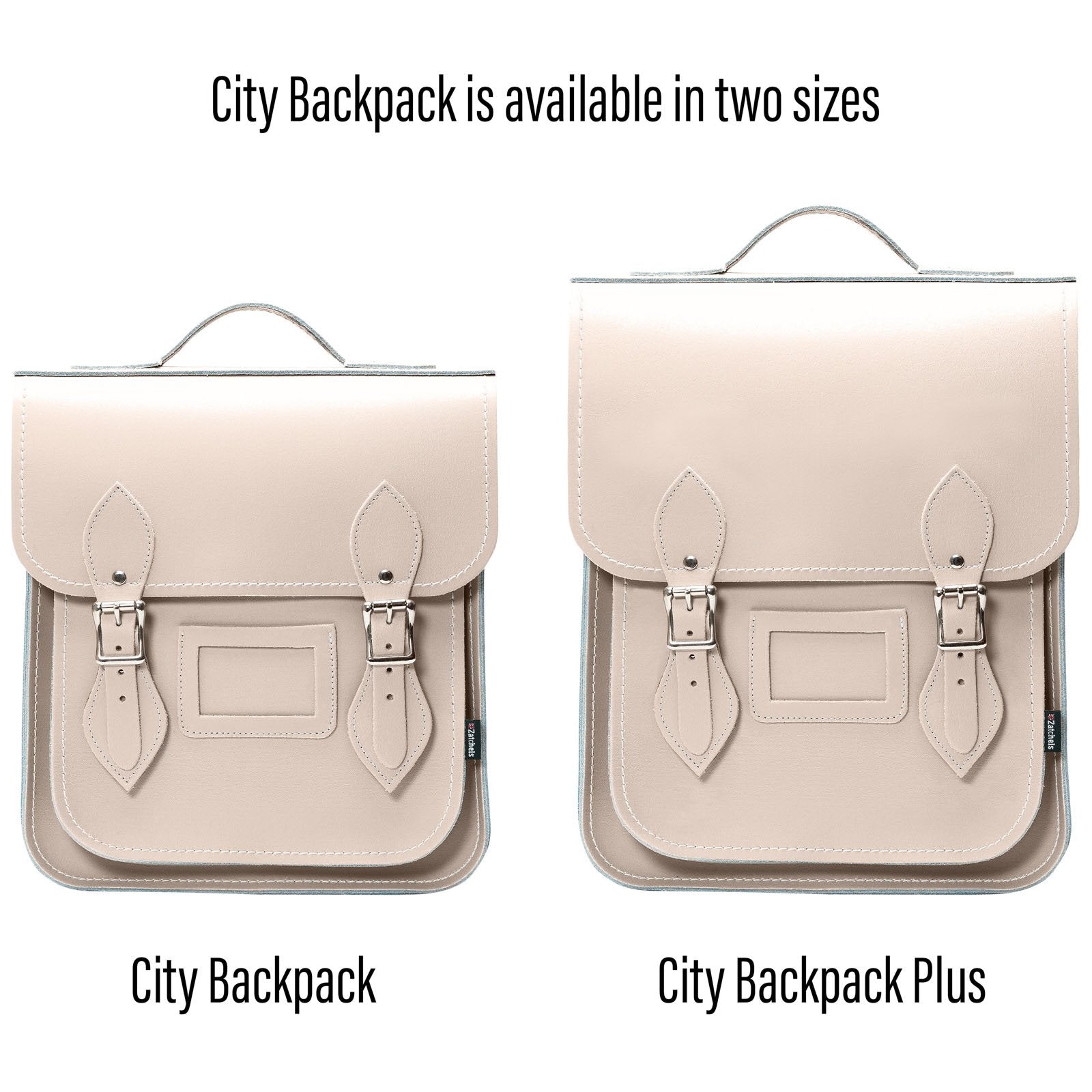 Handmade Leather City Backpack in Iced Coffee