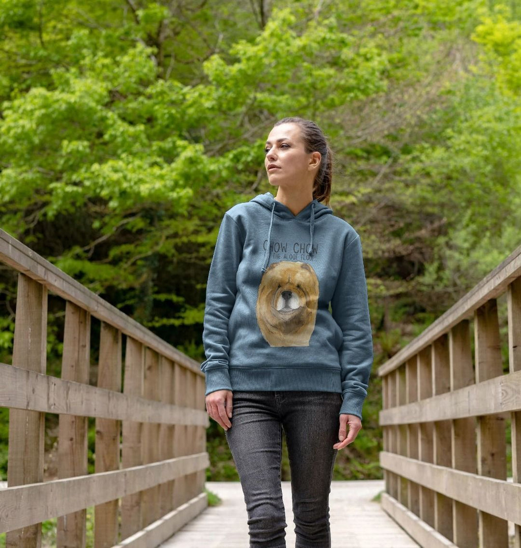 Red Chow Chow Women's Hoodie Stay Warm and Fluffy