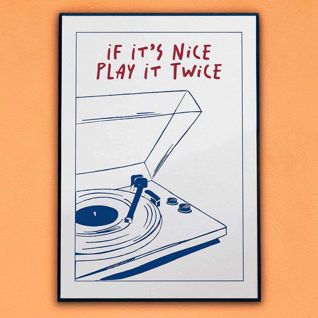 If It's Nice Play It Twice Canvas Print