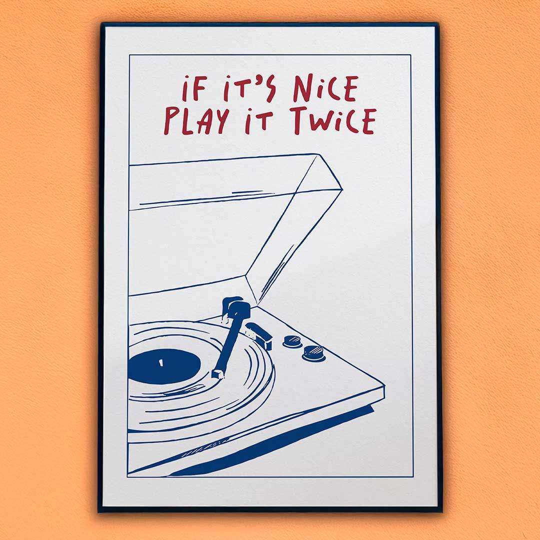 If It's Nice Play It Twice Canvas Print