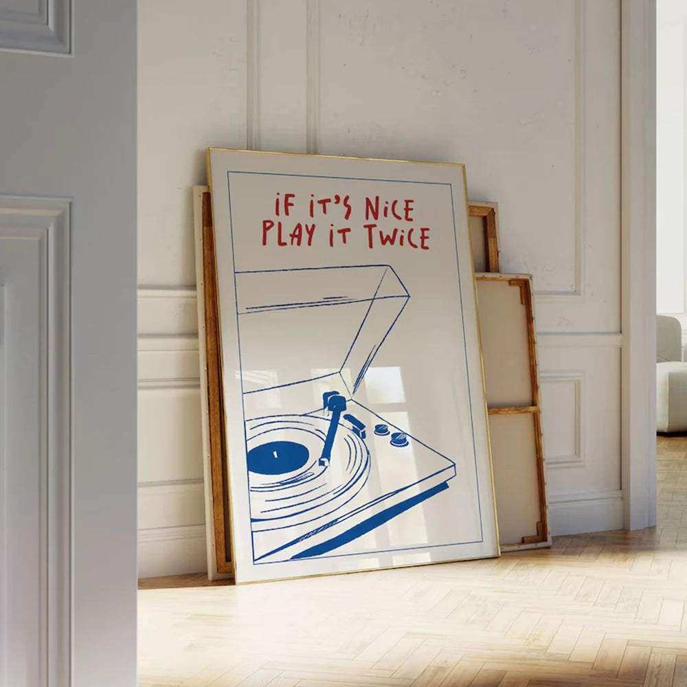 If It's Nice Play It Twice Canvas Print