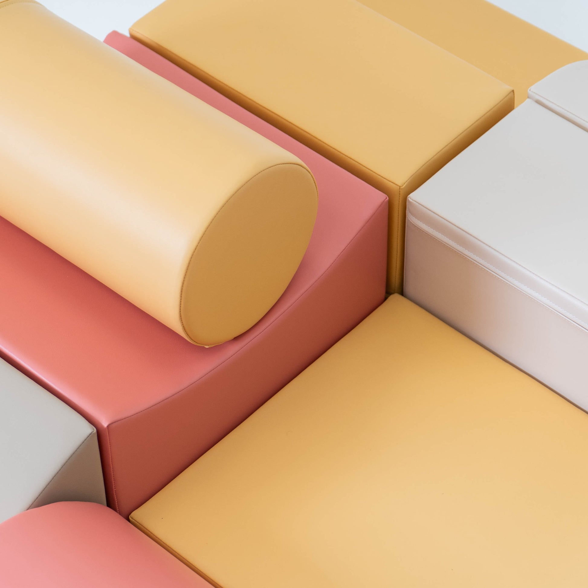 Soft Play 8 Foam Block Set - Pastel Pink Adventurer