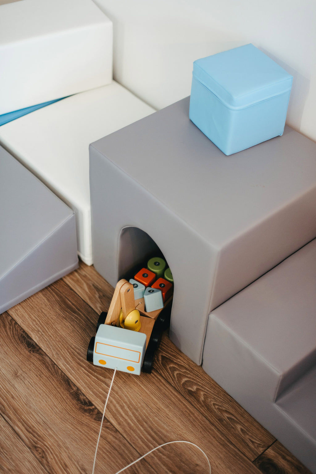 bold grey and white iglu foam blocks set for creative toddler play