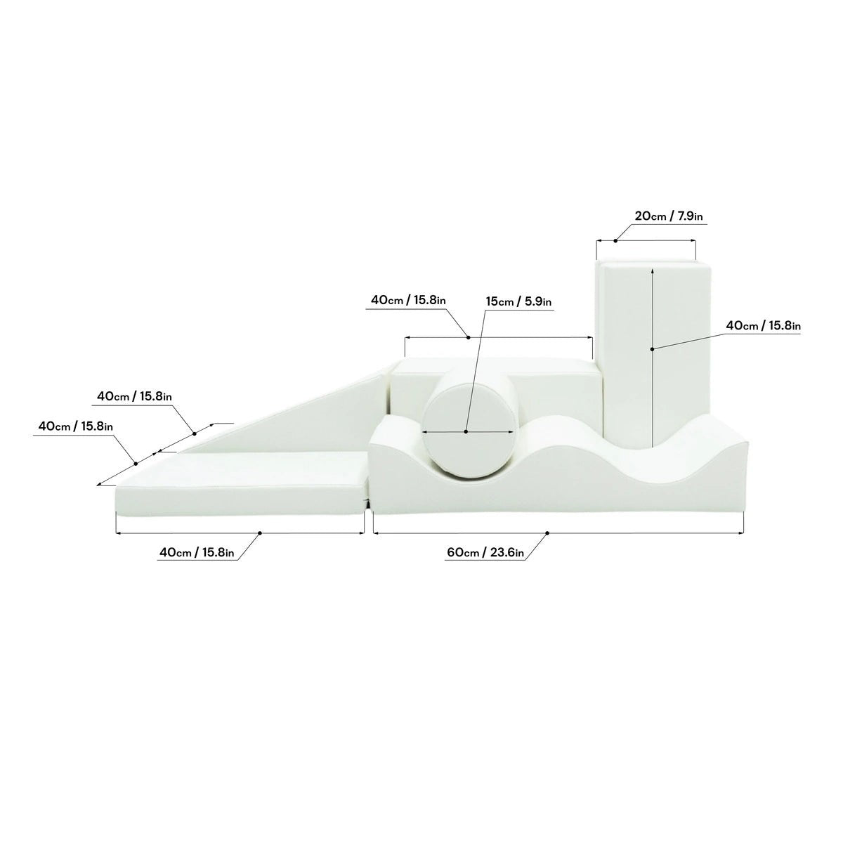 a child building a creative igloo fort with white iglu foam blocks