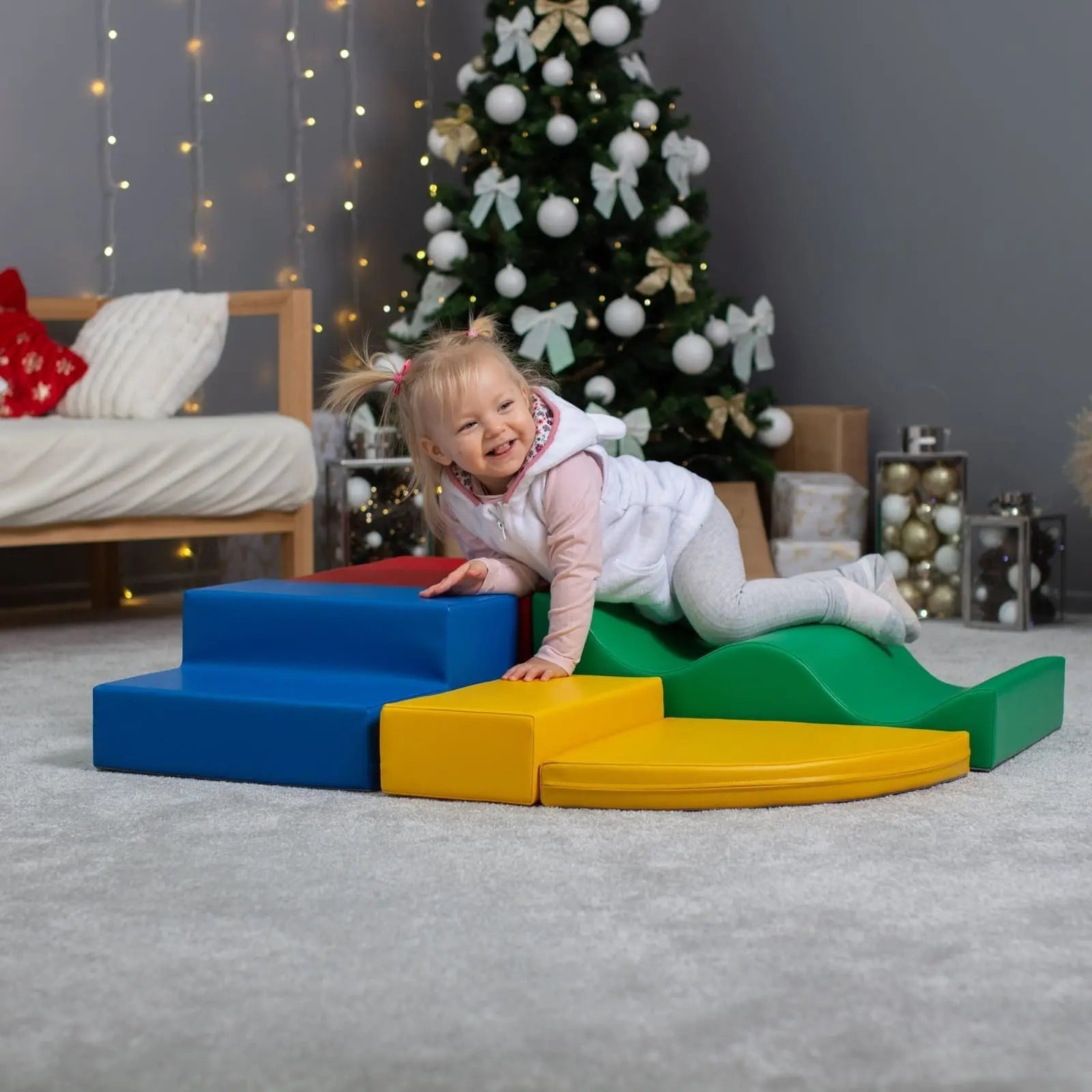 bold iglu soft foam block set in vibrant multicolor for creative play