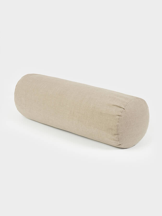 Organic Buckwheat Linen Meditation Bolster Cushion