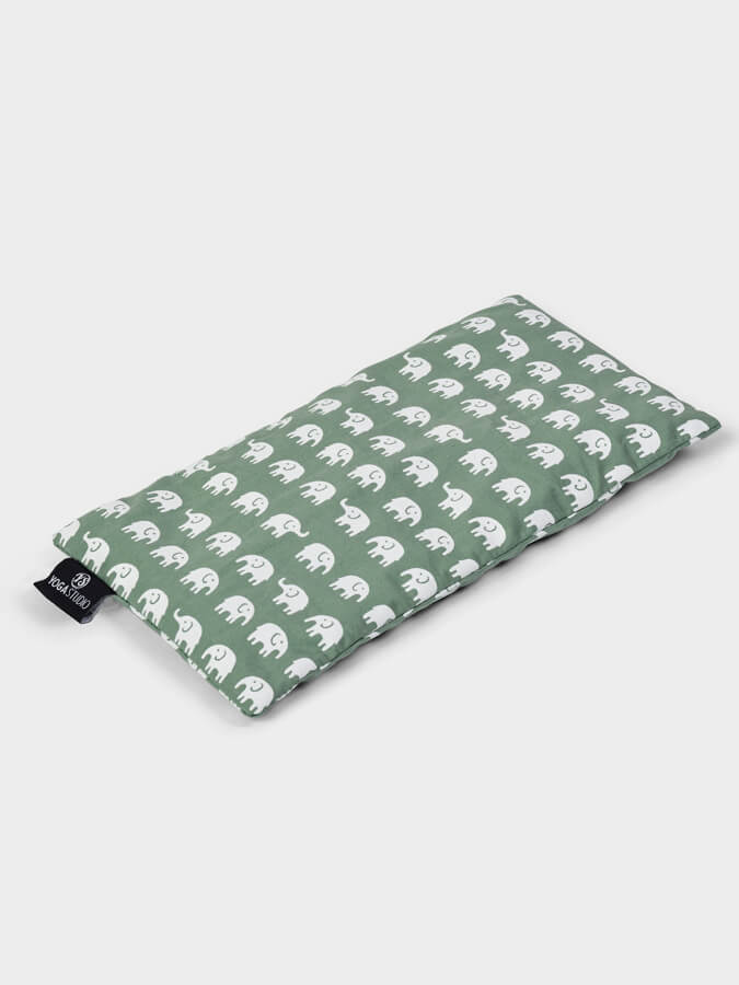 Organic Cotton Lavender Scented Elephant Eye Pillow with Linseed Fill