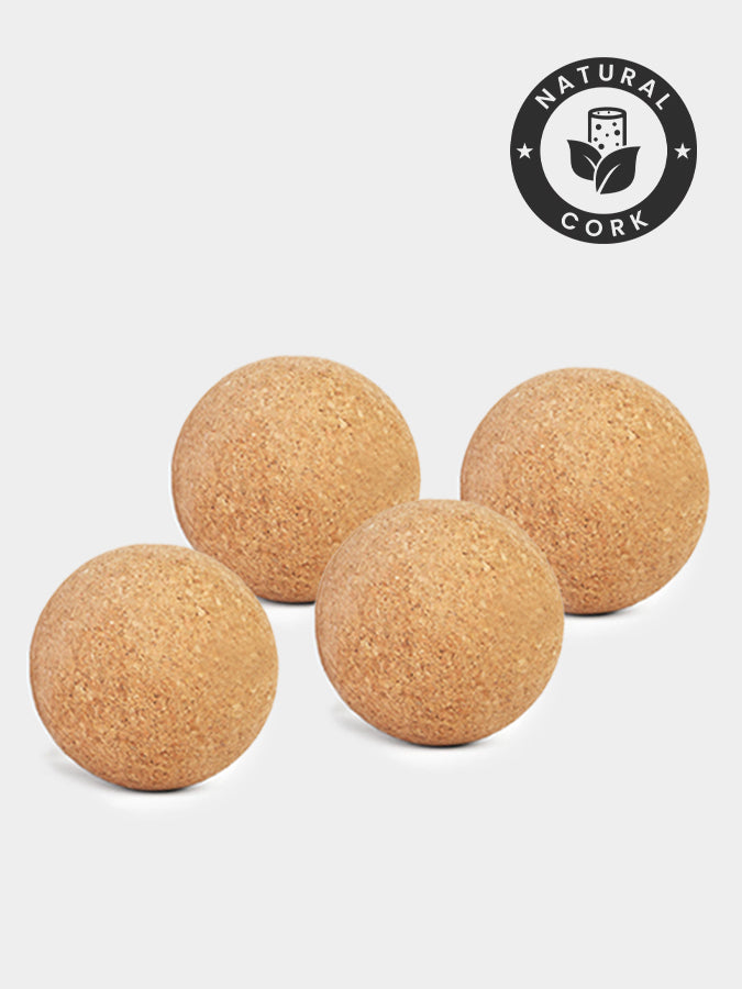 Cork Massage Ball Four Pack