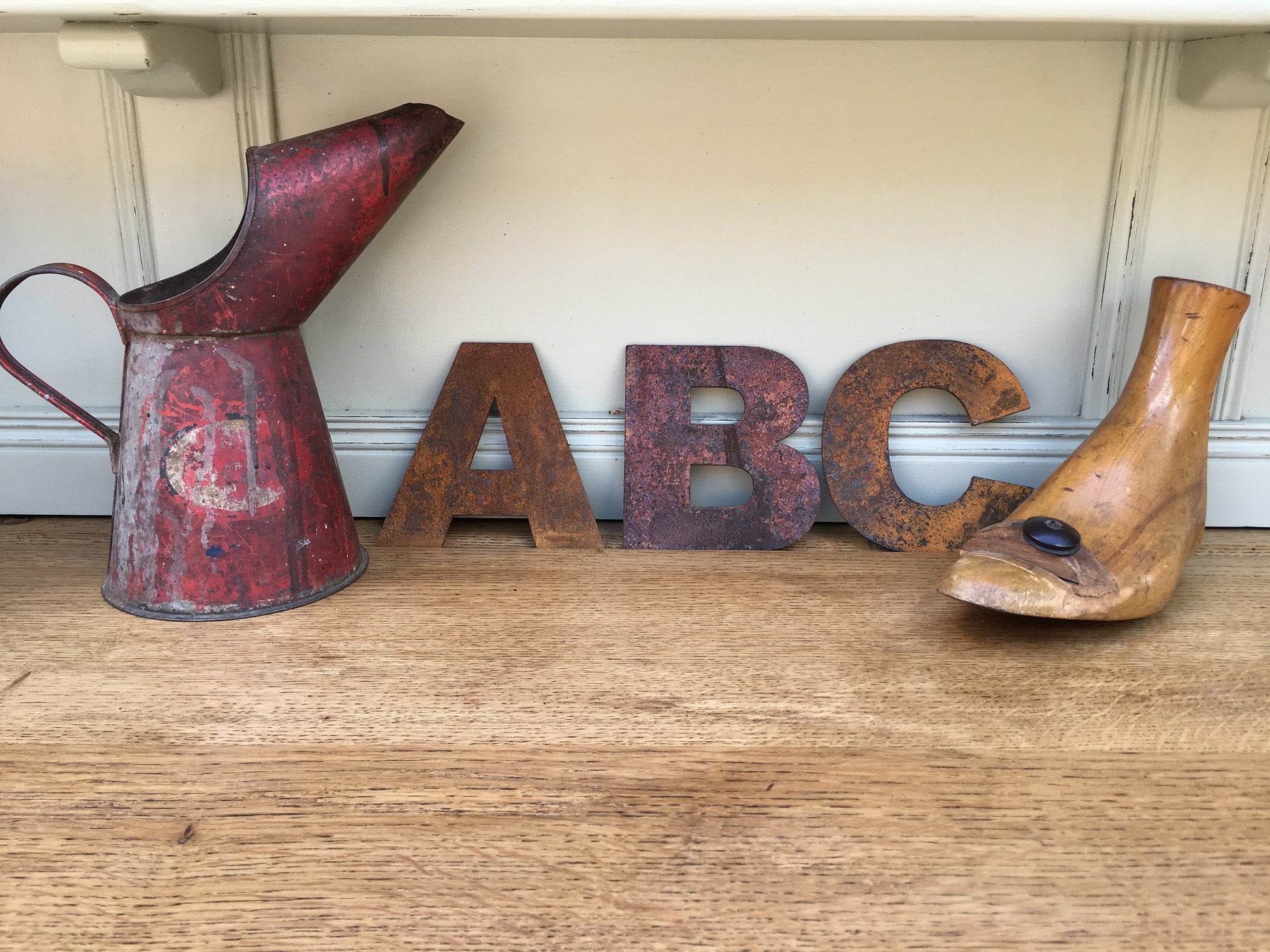 5 inch Fat Font Rusty Metal Letters A-Z 0-9