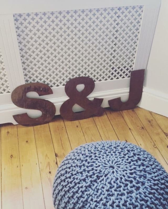 12 Inch Rusty Metal Letters A-Z 0-9