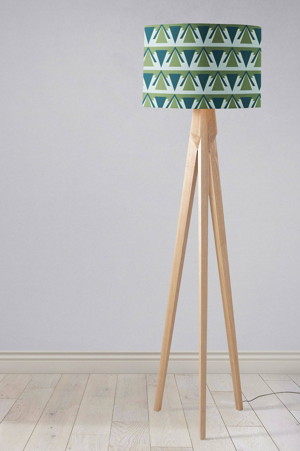 Green and Grey Art Deco Lampshade