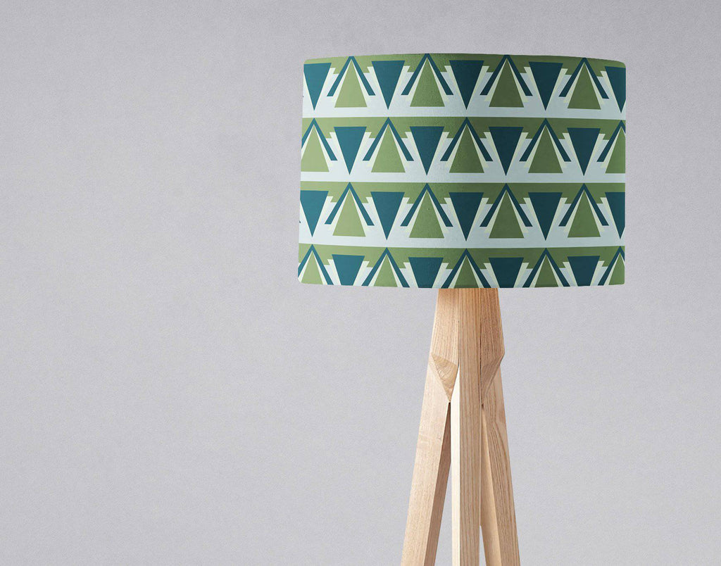 Green and Grey Art Deco Lampshade