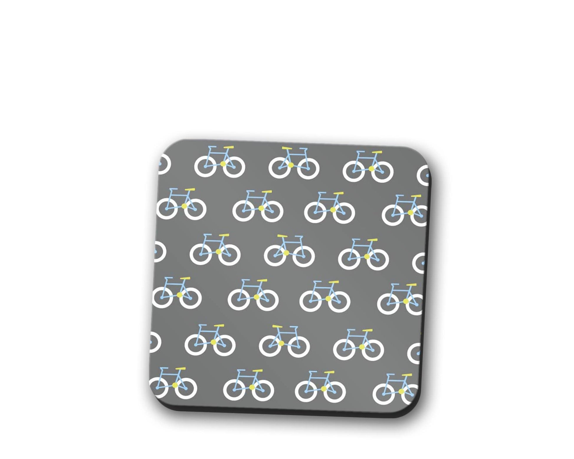Grey Bicycle Coaster Set for Drinks and Table Decor
