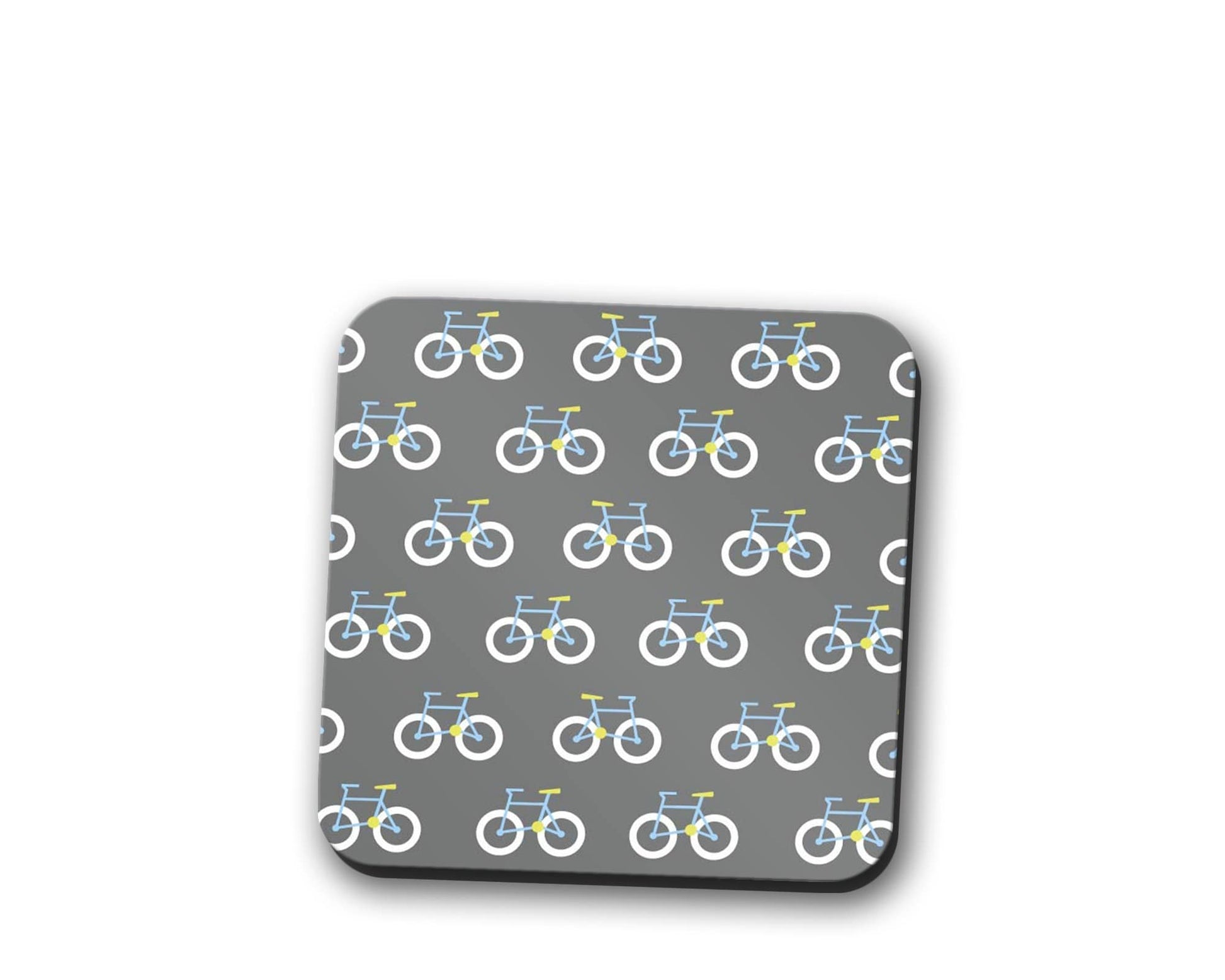 Grey Bicycle Coaster Set for Drinks and Table Decor