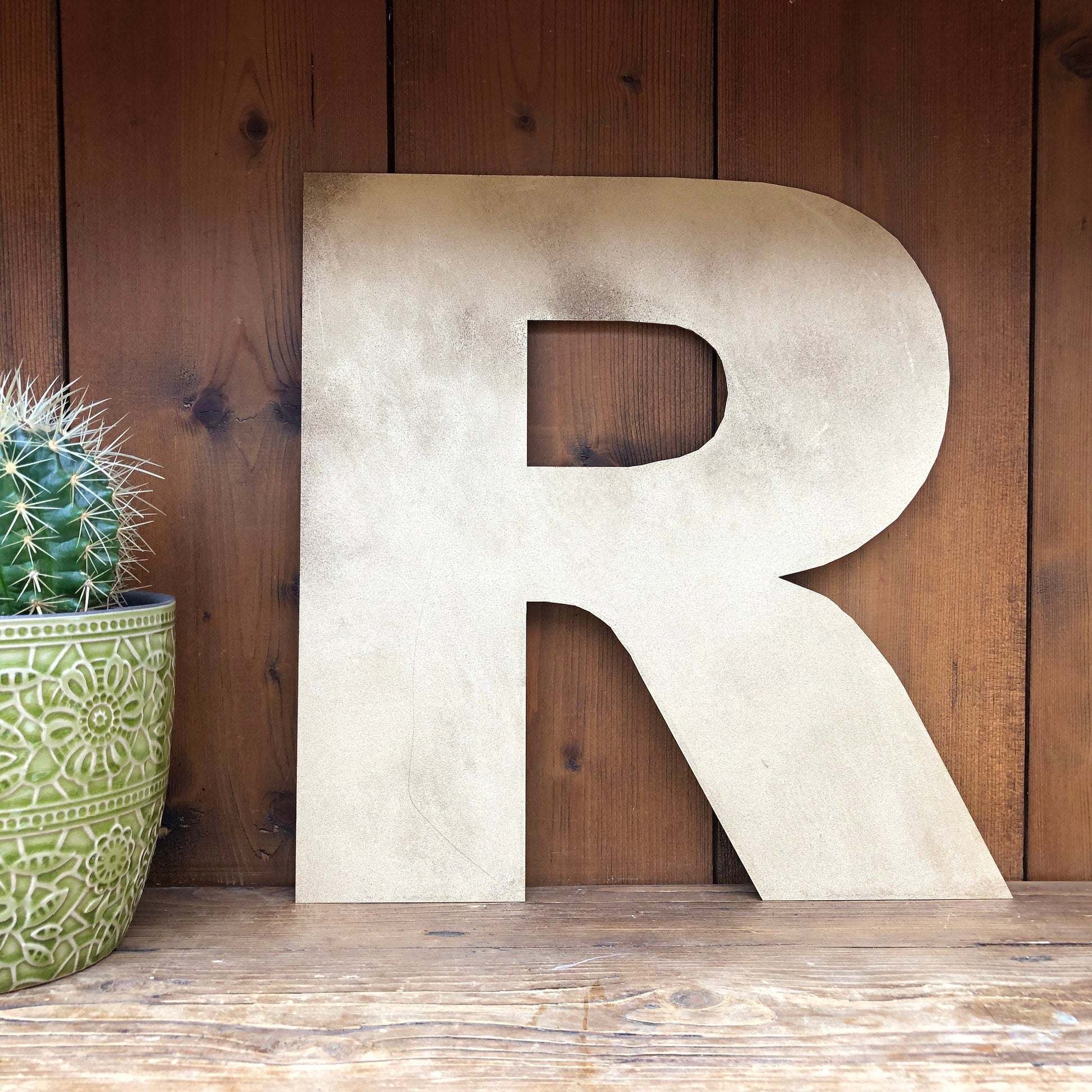 Coloured Metal Fat Font Letters 12 Inch and 5 Inch