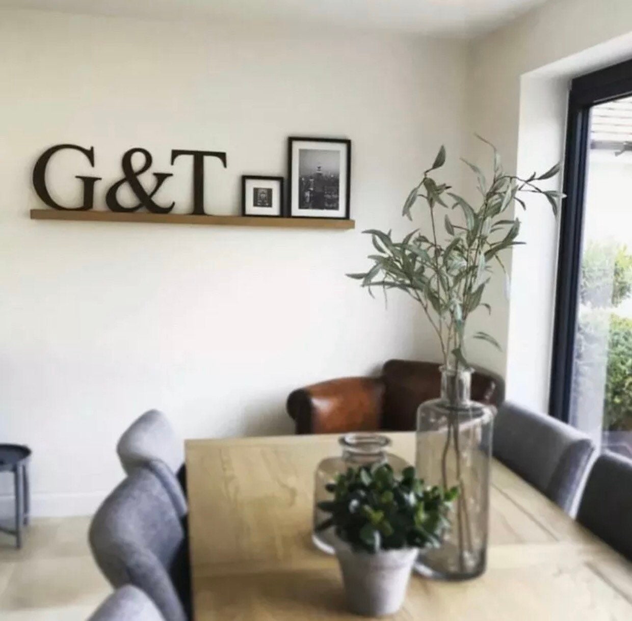 Rustic Metal Letters and Numbers 5 inch and 12 inch for Home and Garden Decor