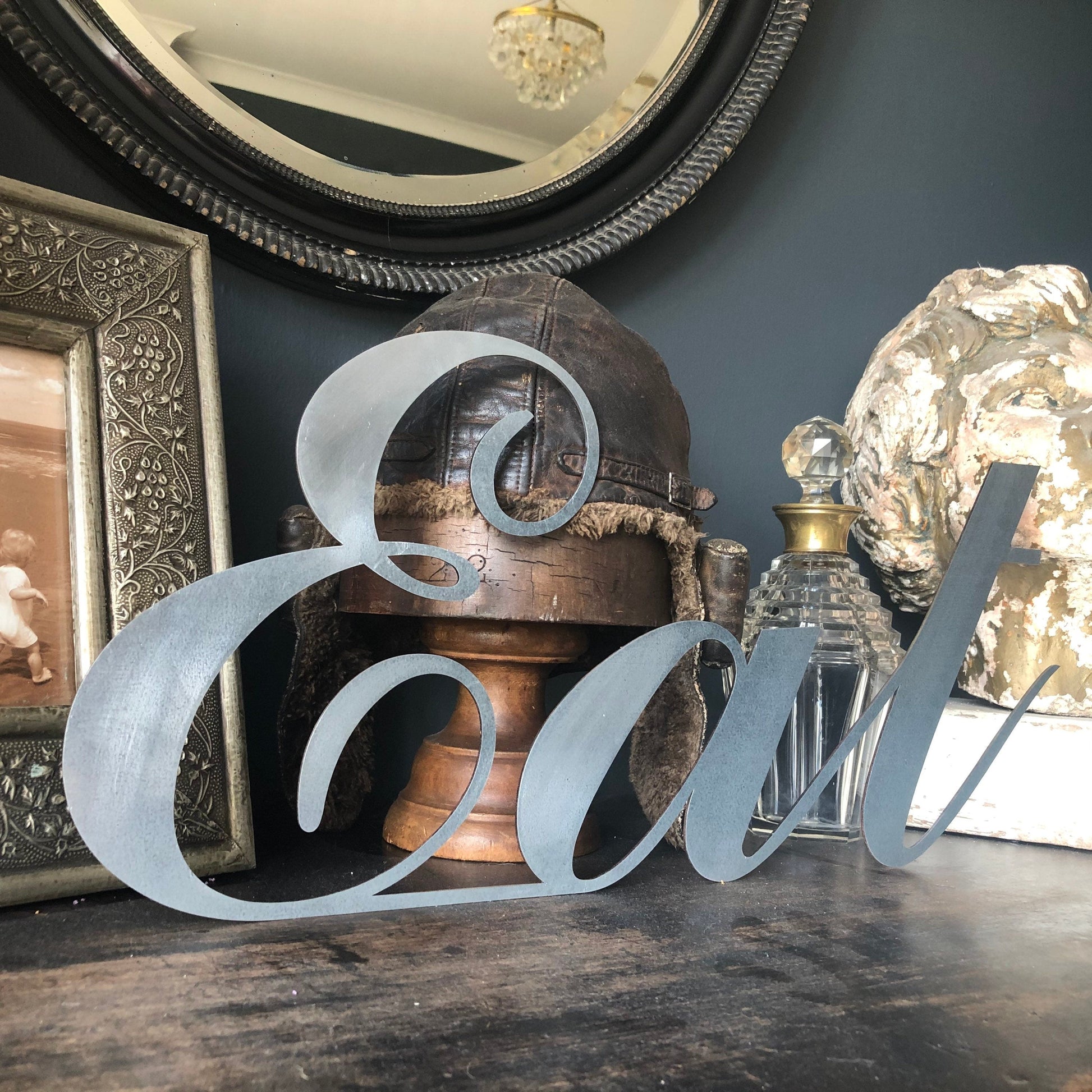 Galvanized Steel Eat Wall Sign