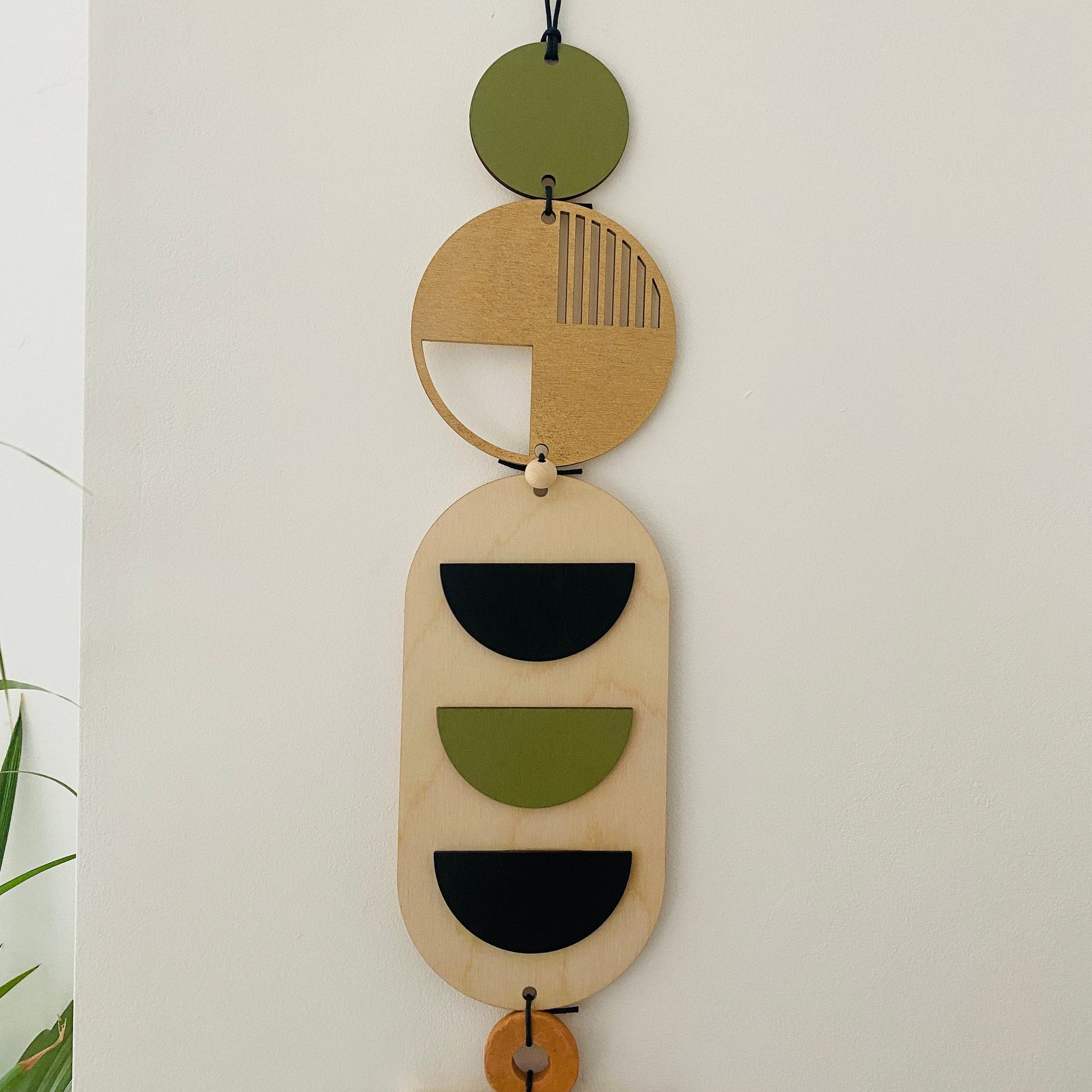 Geometric Wood Wall Art Mid Century Modern Decor