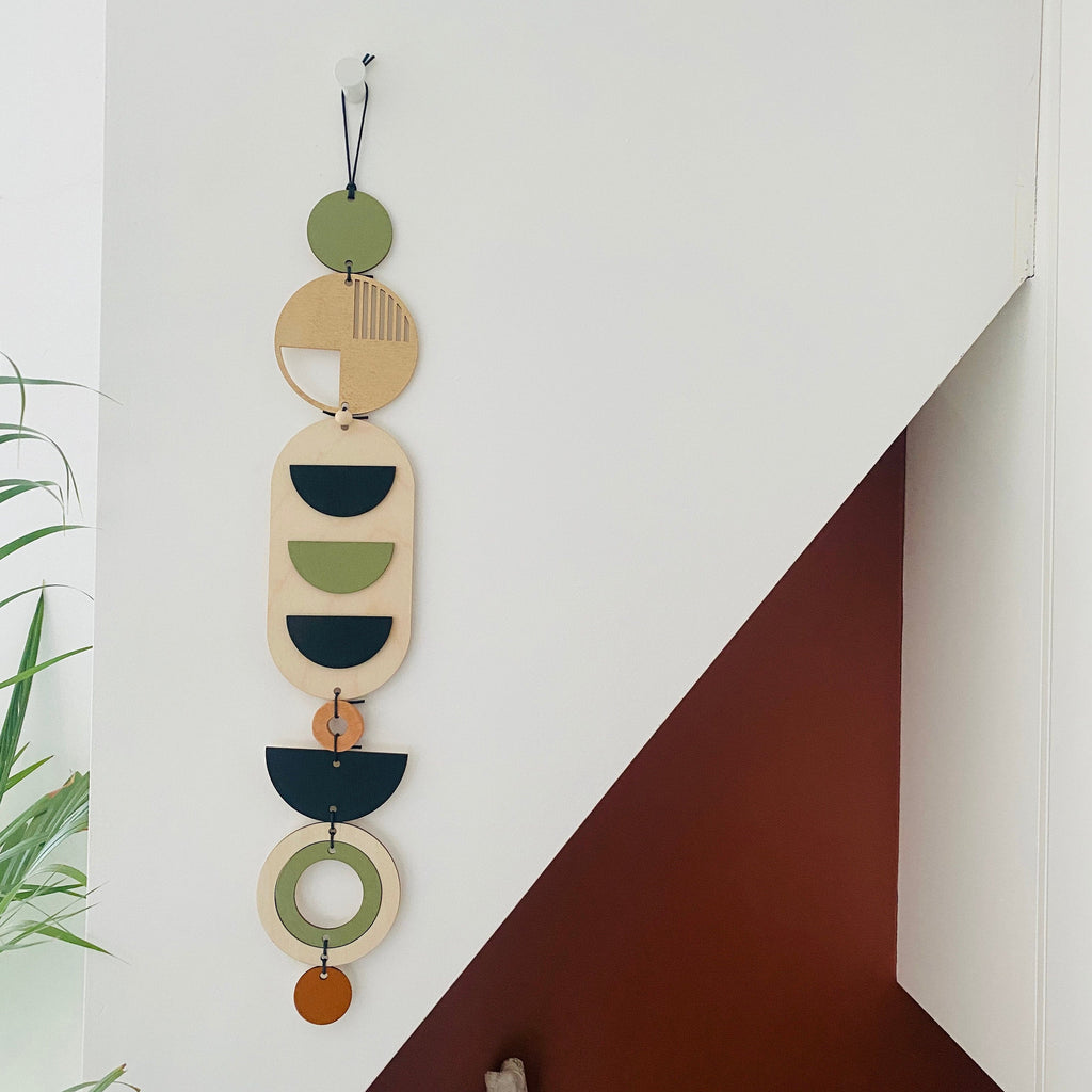 Geometric Wood Wall Art Mid Century Modern Decor