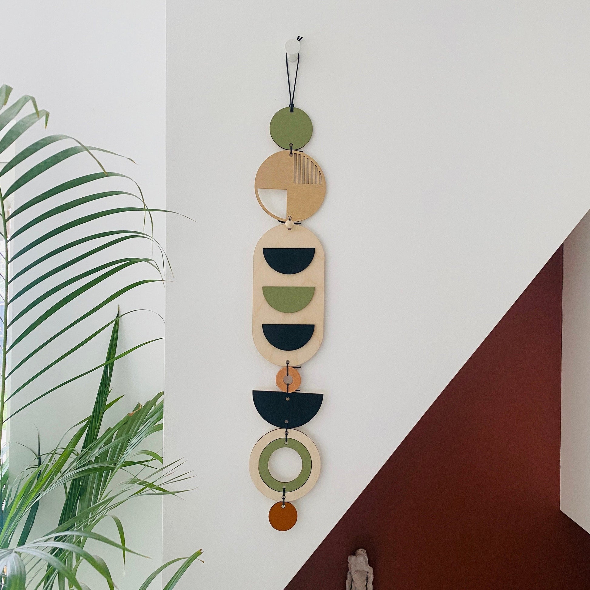 Geometric Wood Wall Art Mid Century Modern Decor