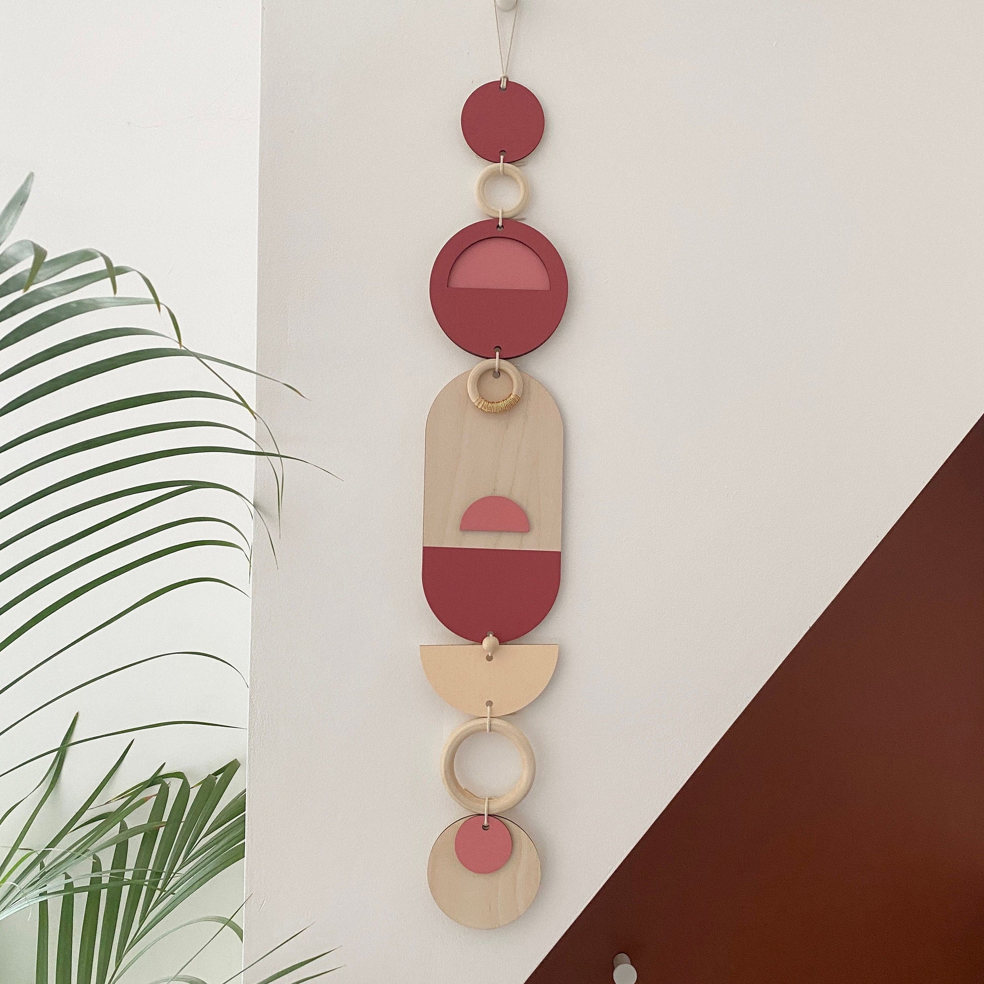 Medium Sunset Modern Art Wood Wall Hanging in Multiple Colours