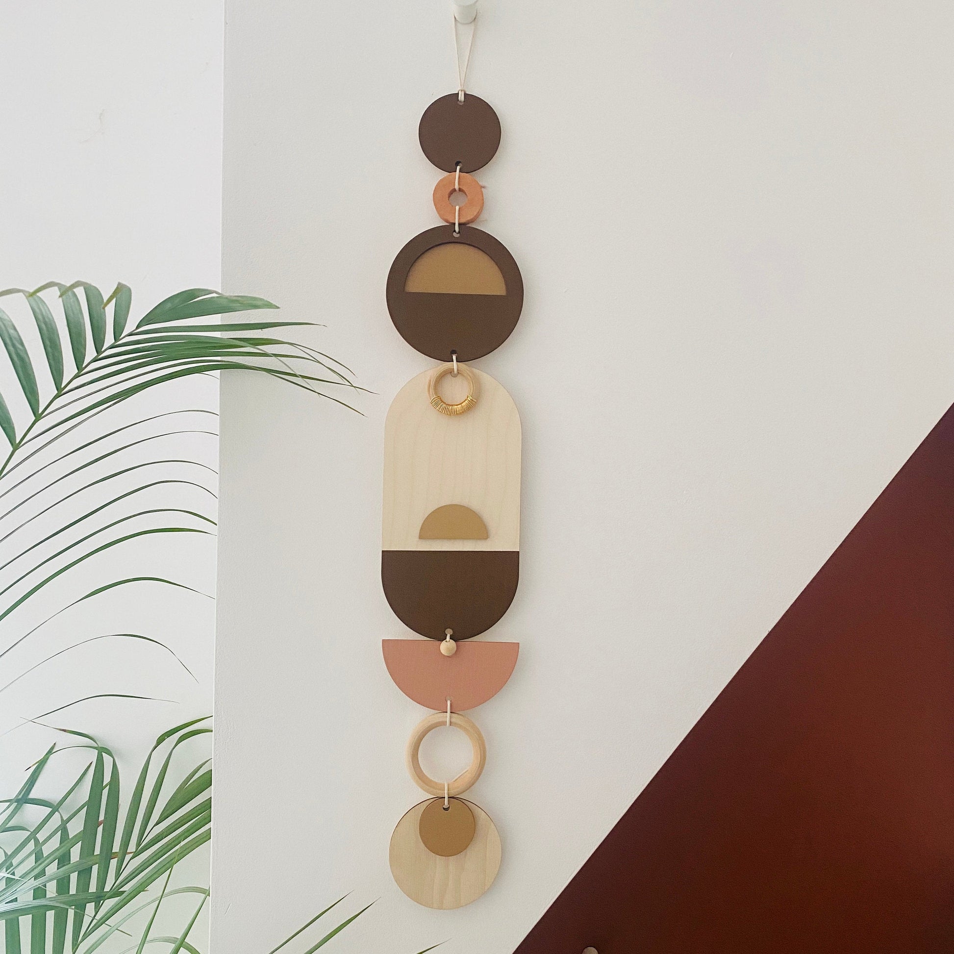 Medium Sunset Modern Art Wood Wall Hanging in Multiple Colours