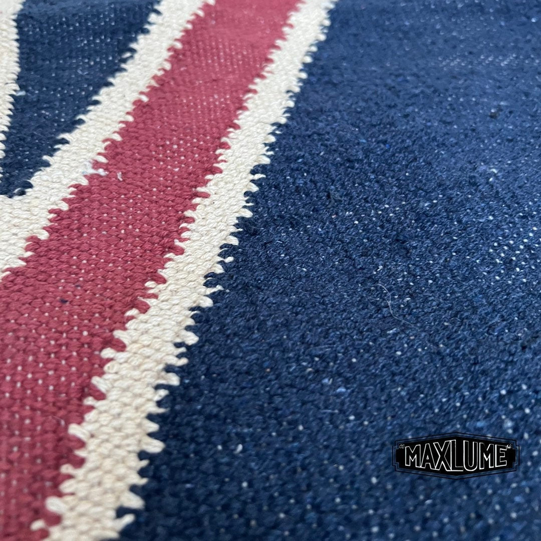 Union Jack Rug Handmade Jute British Flag Reversible 5ft x 2.5ft