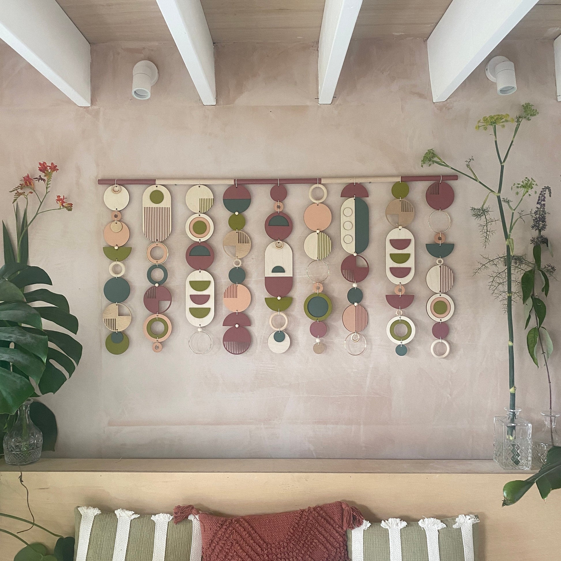 Large Geometric Modern Wall Art Handmade Tapestry