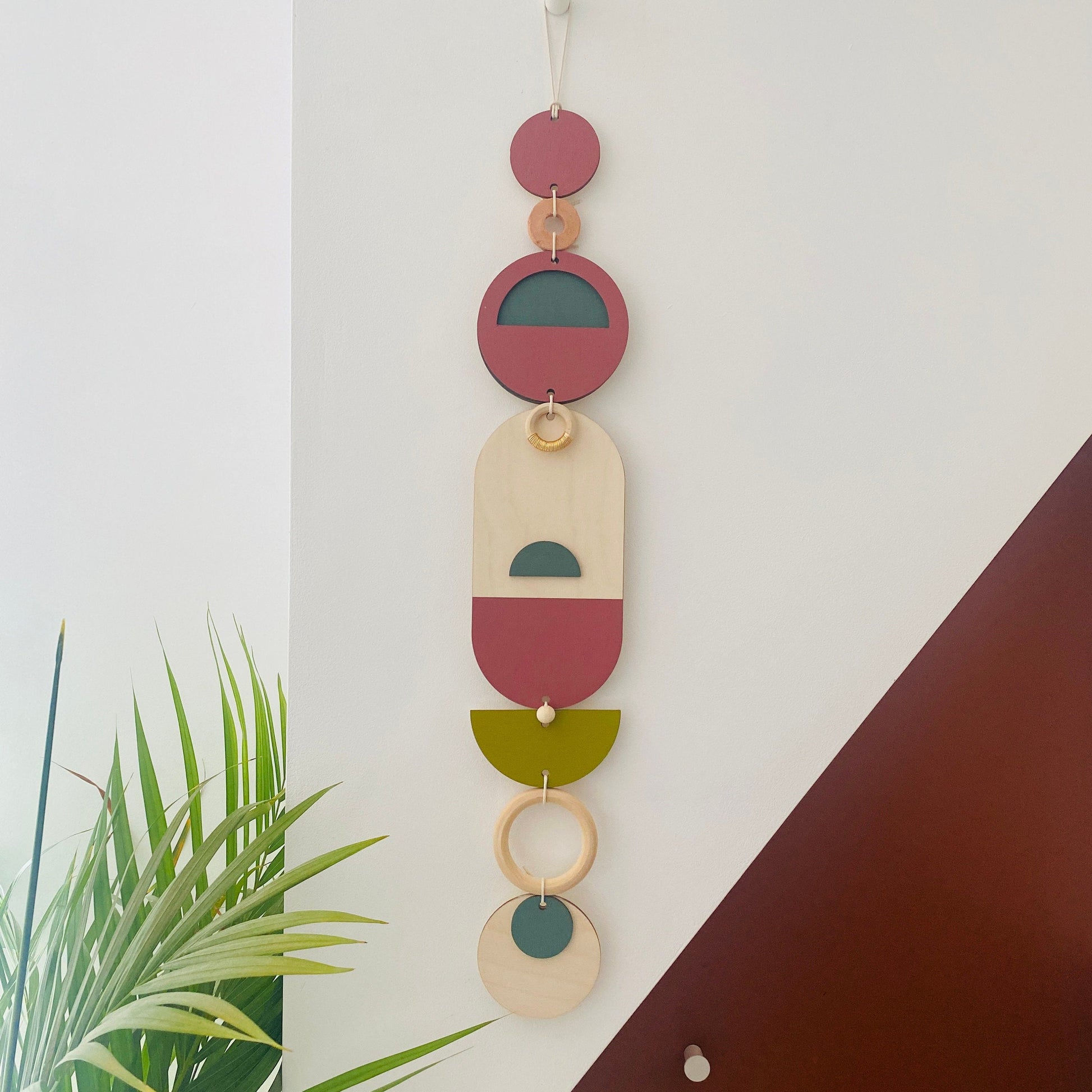 Medium Sunset Modern Art Wood Wall Hanging in Multiple Colours
