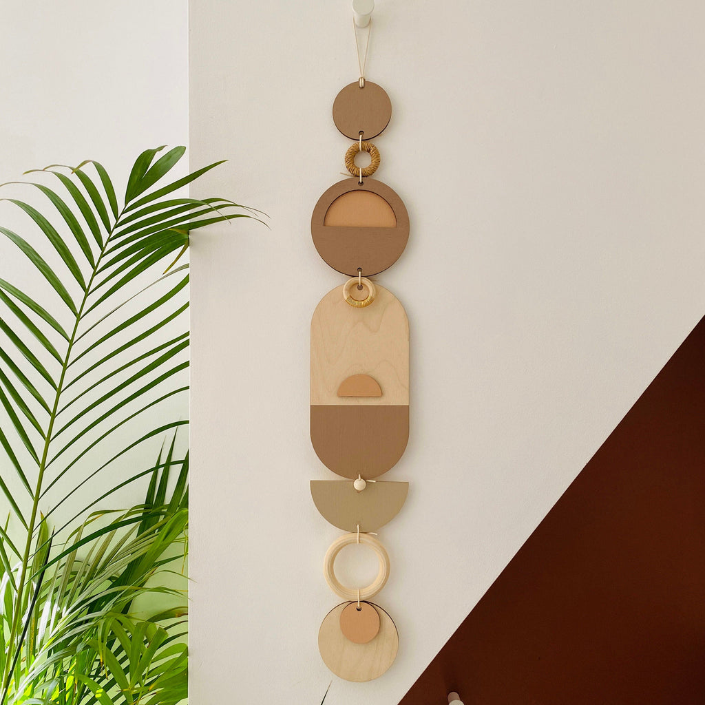 Medium Sunset Modern Art Wood Wall Hanging in Multiple Colours