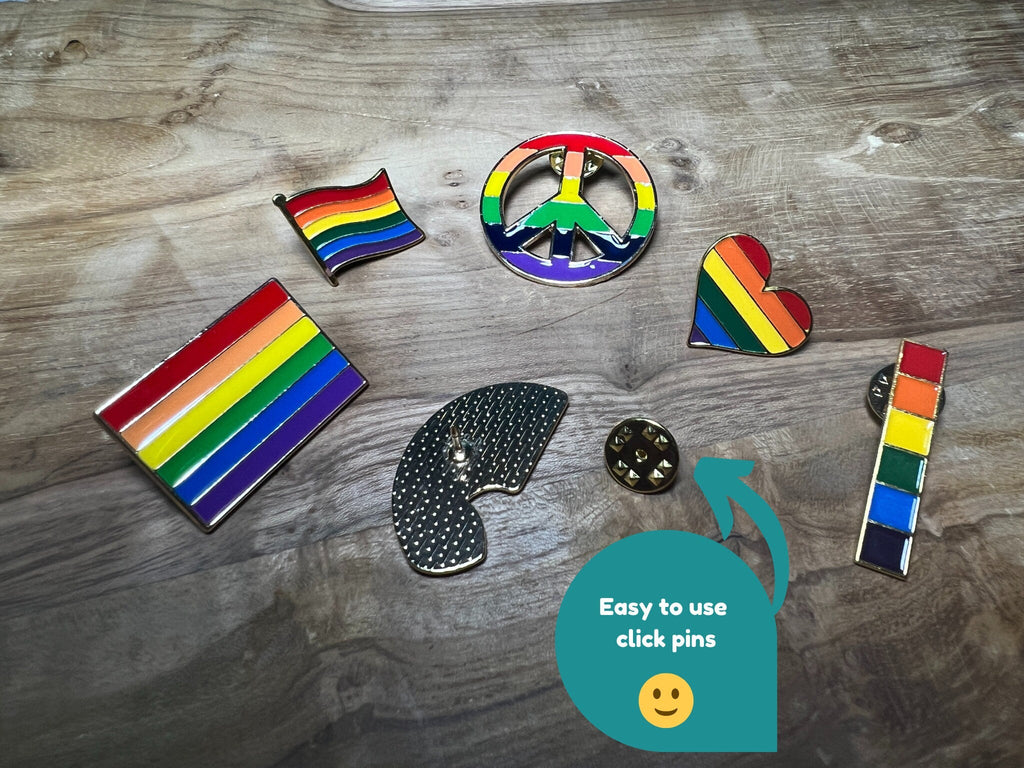 Rainbow Pride Badge Gift Set of 6