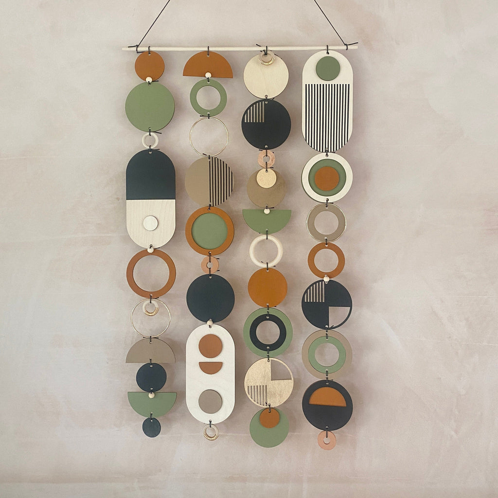 Geometric Wall Art Mid Century Modern Minimal Home Decor