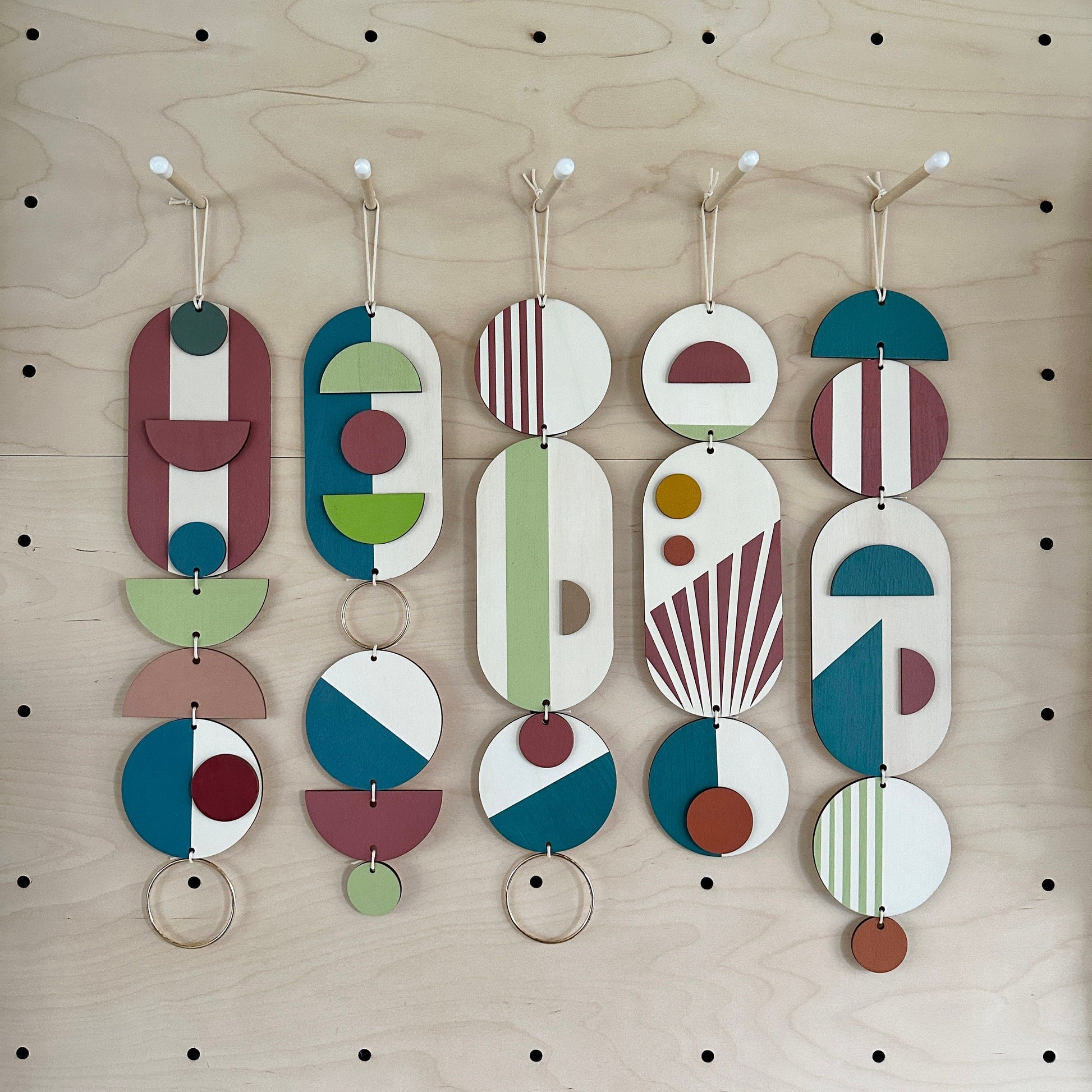 Medium Geometric Wall Hanging in Sustainable Wood