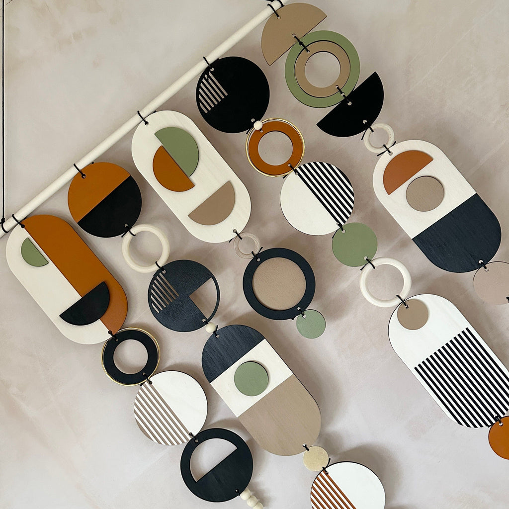 Geometric Wall Art Handmade Mid Century Modern Large Tapestry