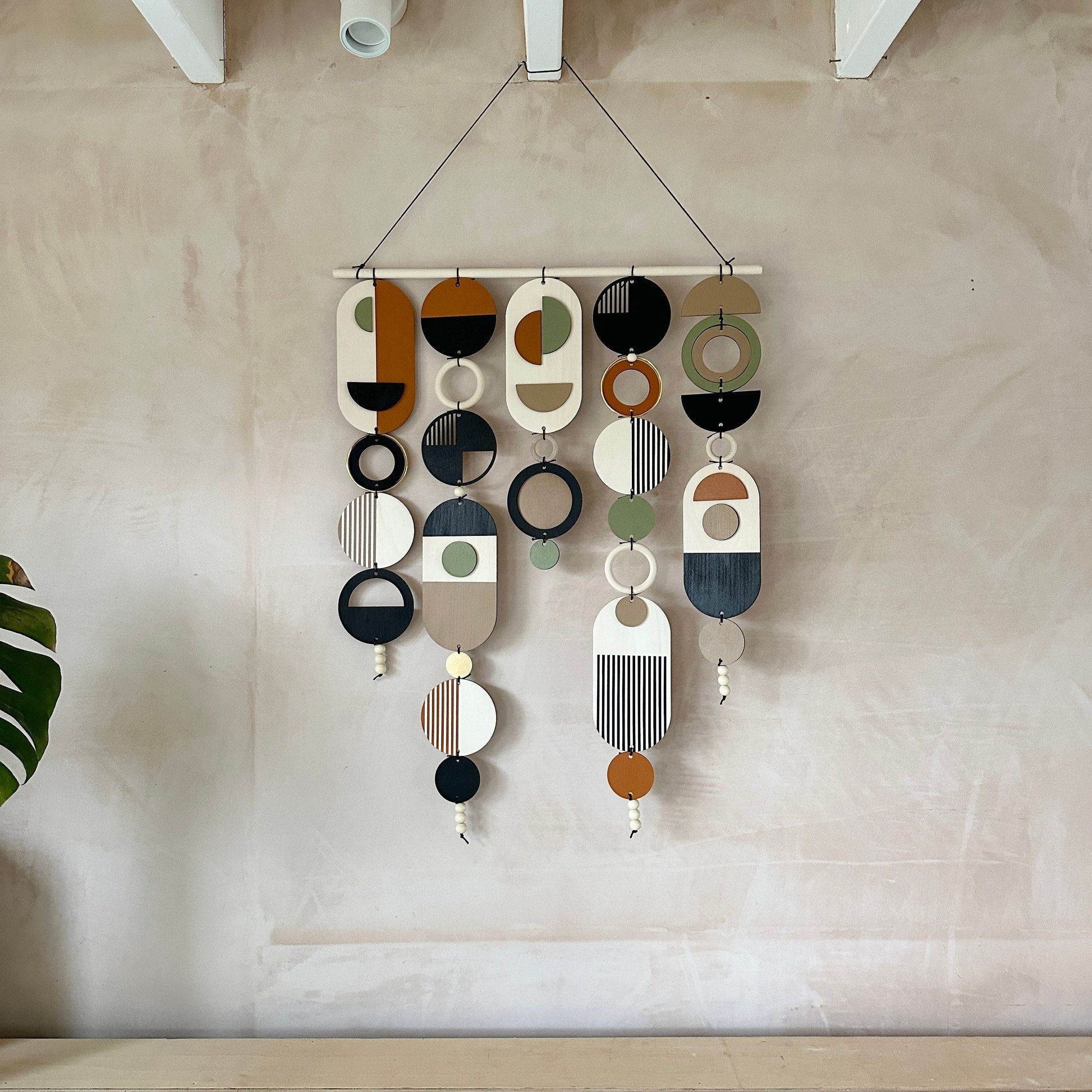 Geometric Wall Art Handmade Mid Century Modern Large Tapestry