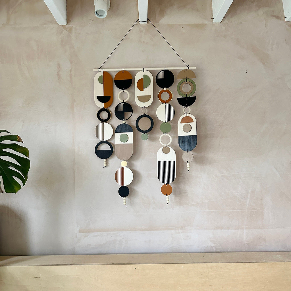 Geometric Wall Art Handmade Mid Century Modern Large Tapestry