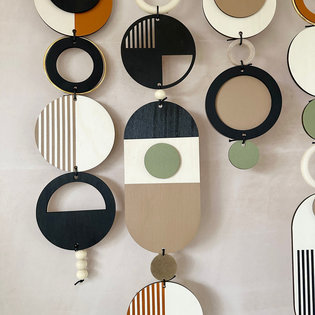 Geometric Wall Art Handmade Mid Century Modern Large Tapestry