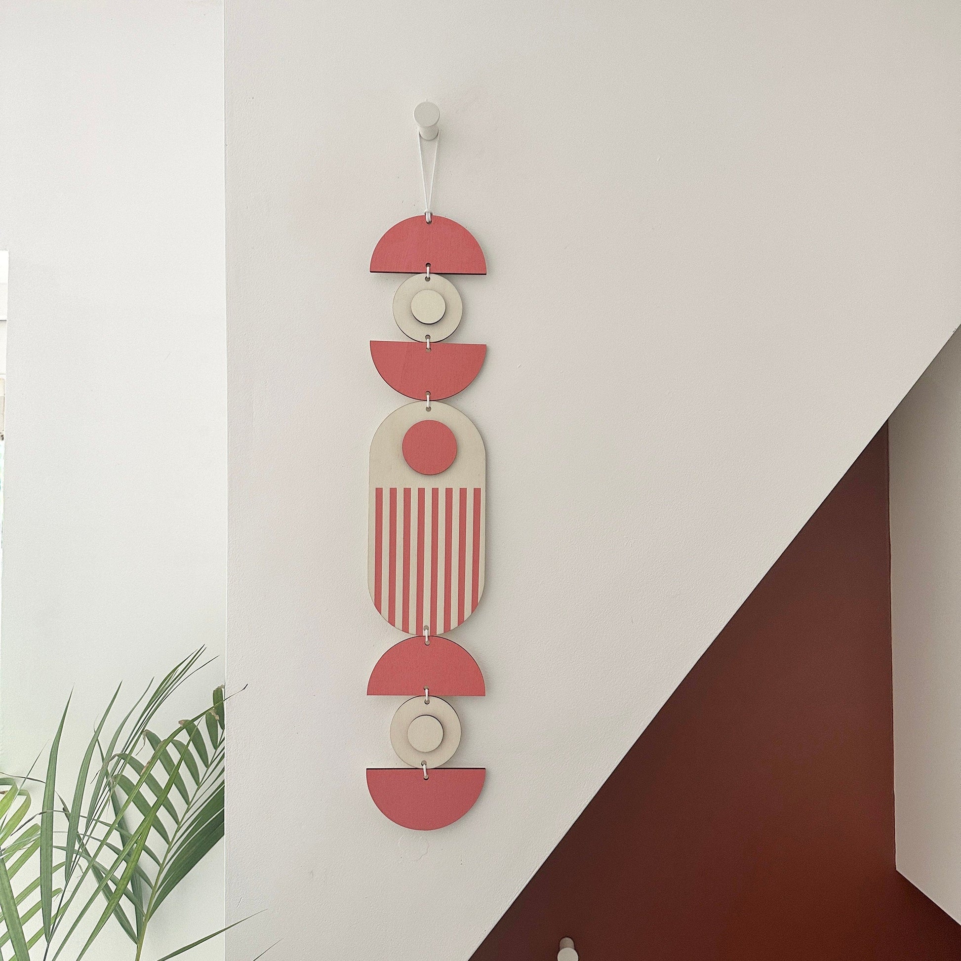 Bright Pastel Geometric Wall Hanging in Six Colours