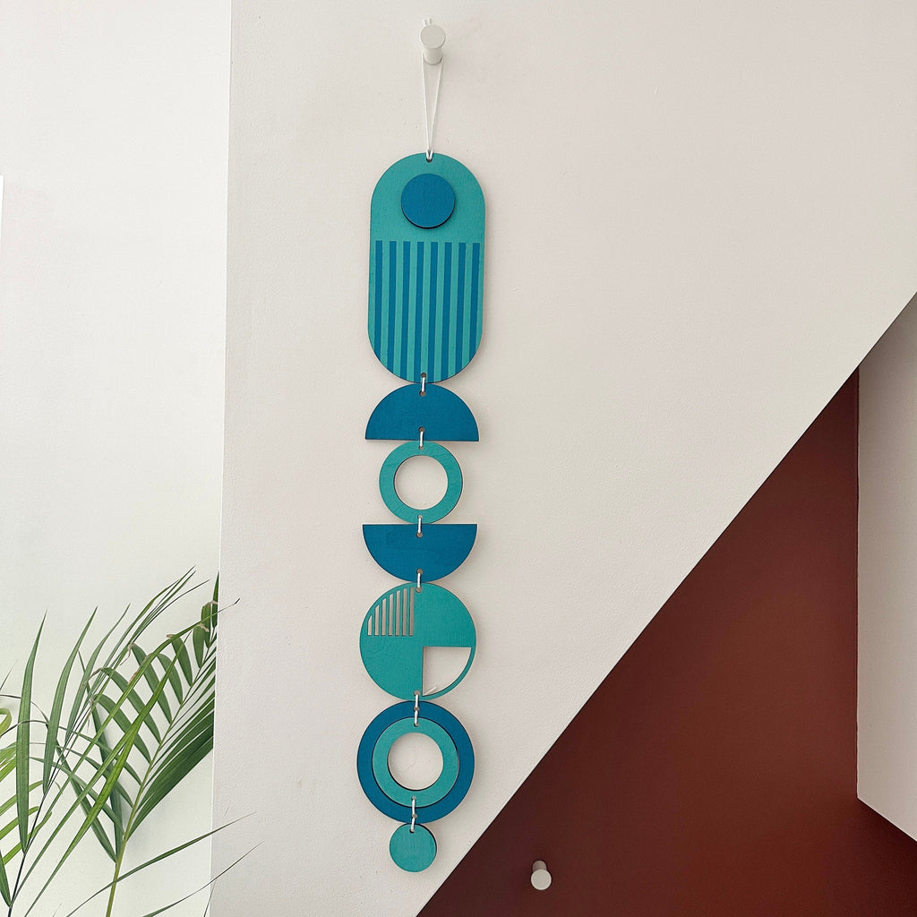 Handmade Geometric Wall Hanging in Bright Colours