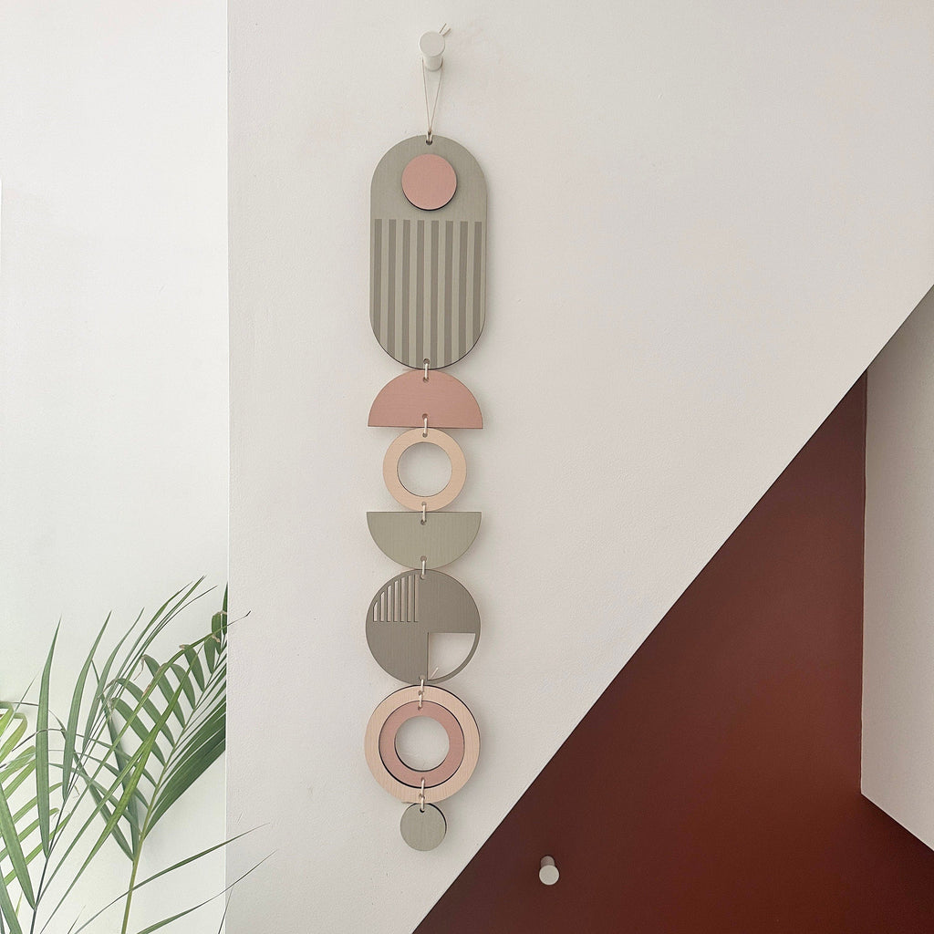 Handmade Geometric Wall Hanging in Bright Colours