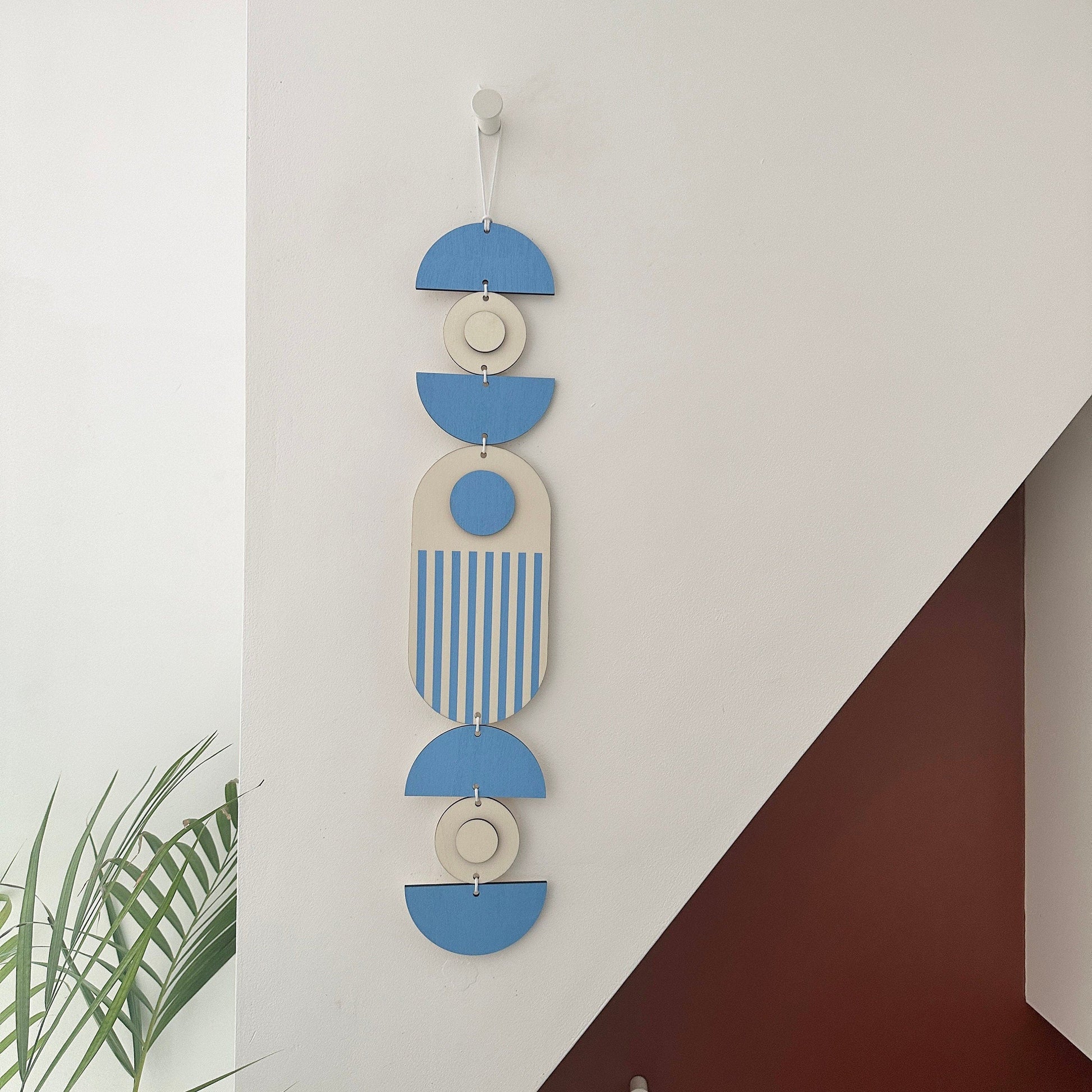 Bright Pastel Geometric Wall Hanging in Six Colours