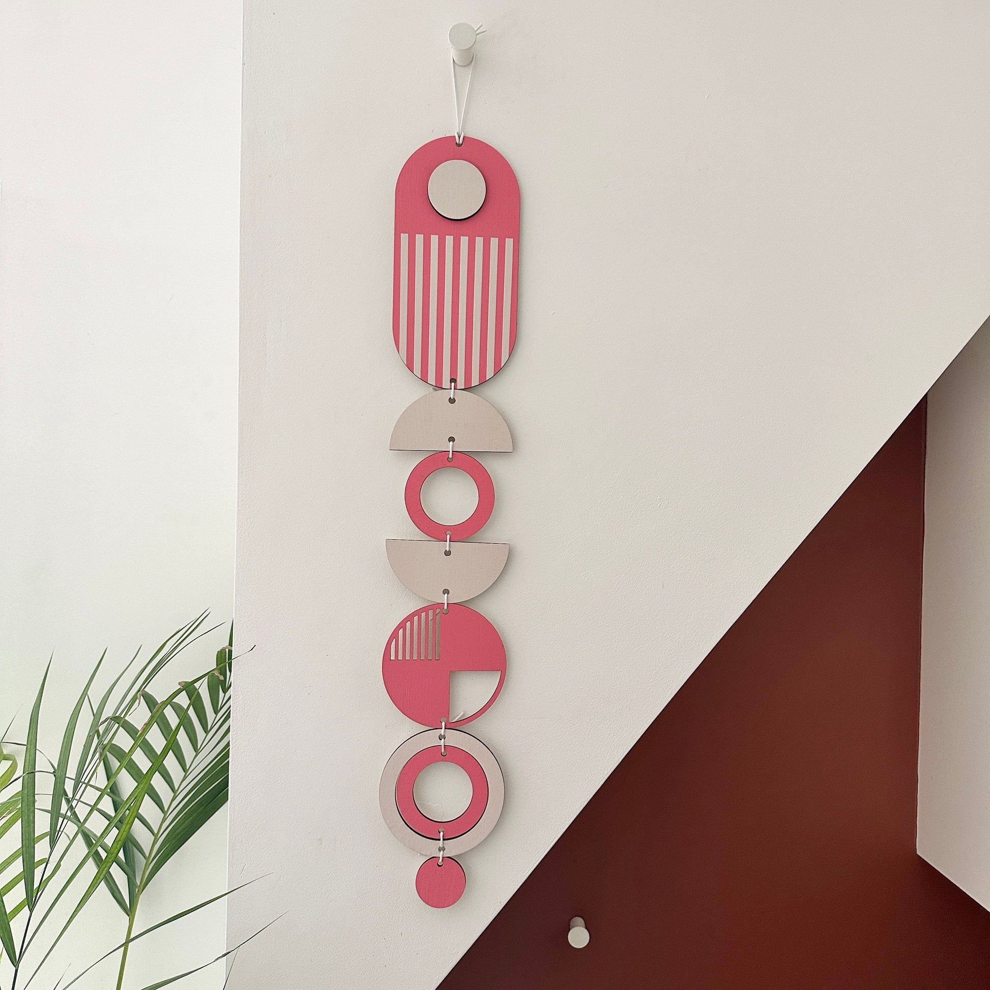 Handmade Geometric Wall Hanging in Bright Colours