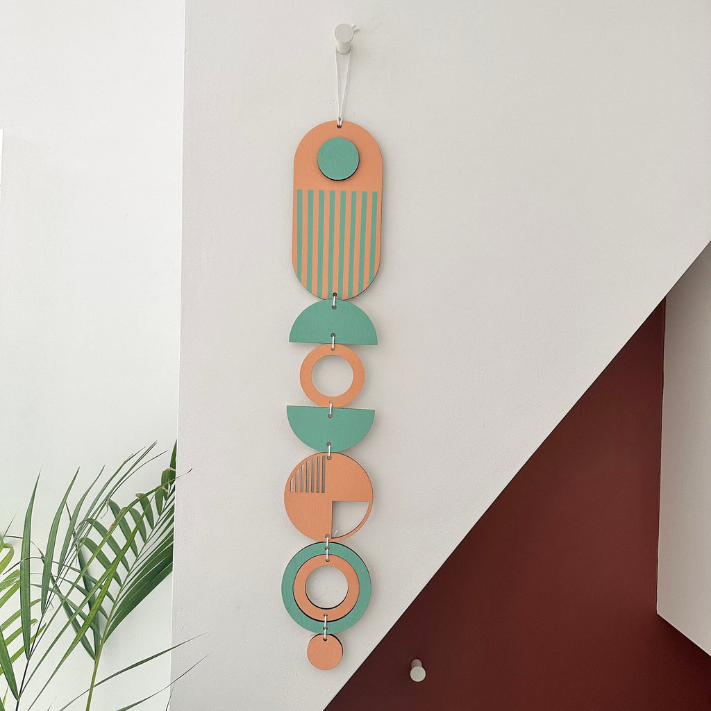 Handmade Geometric Wall Hanging in Bright Colours