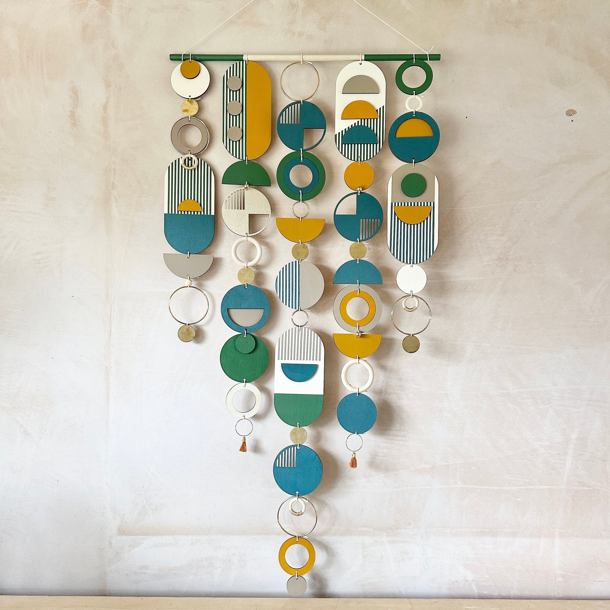 Geometric Wall Art Sculpture in Bauhaus Style