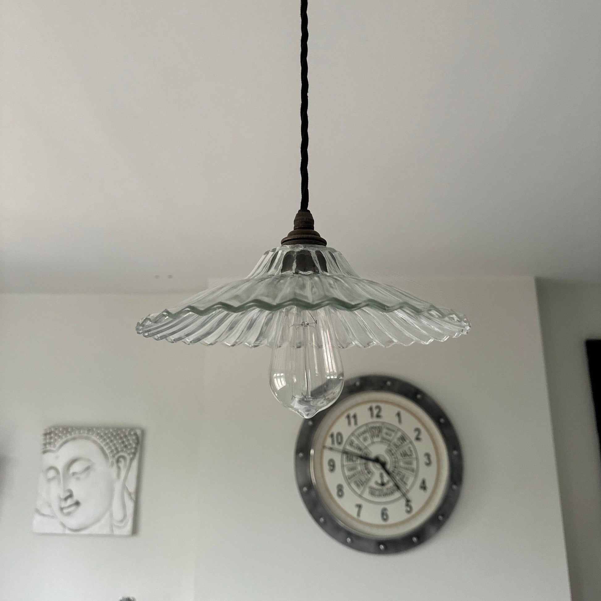 Prismatic Glass Shade Pendant Light