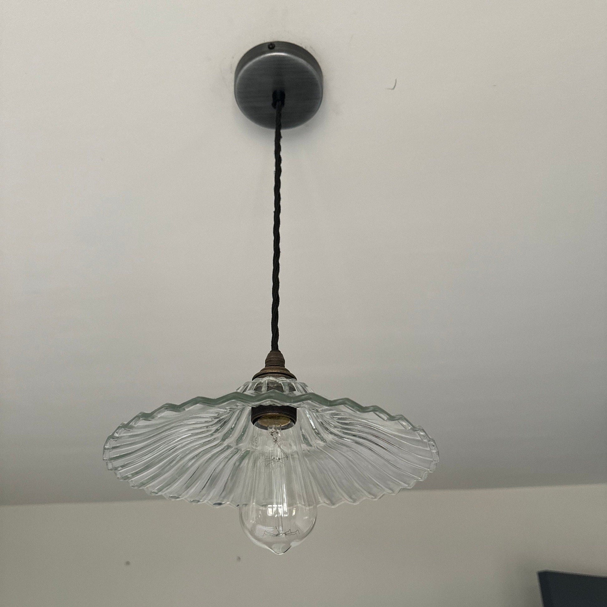 Prismatic Glass Shade Pendant Light