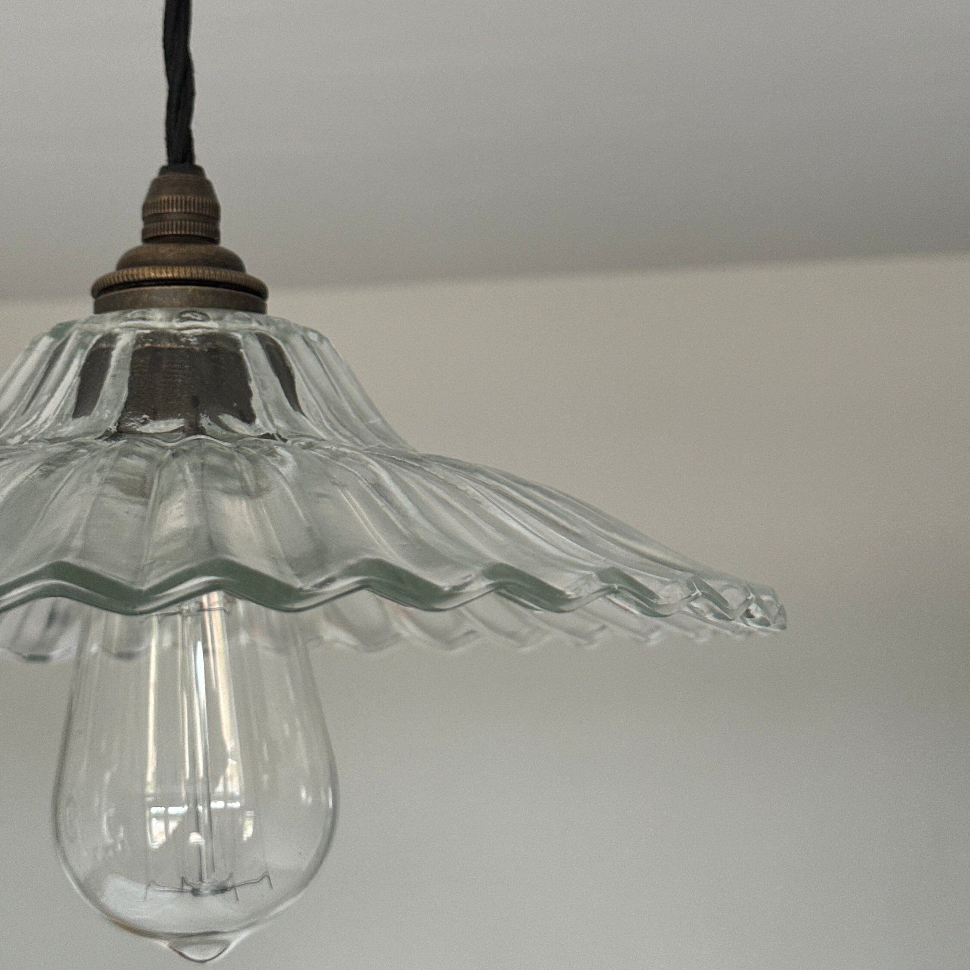 Prismatic Glass Shade Pendant Light