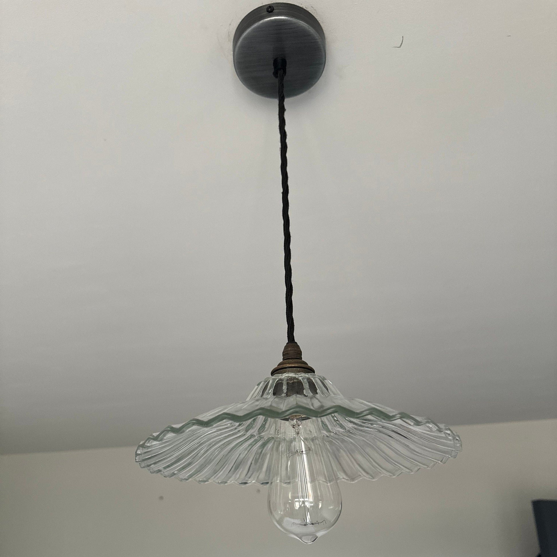 Prismatic Glass Shade Pendant Light