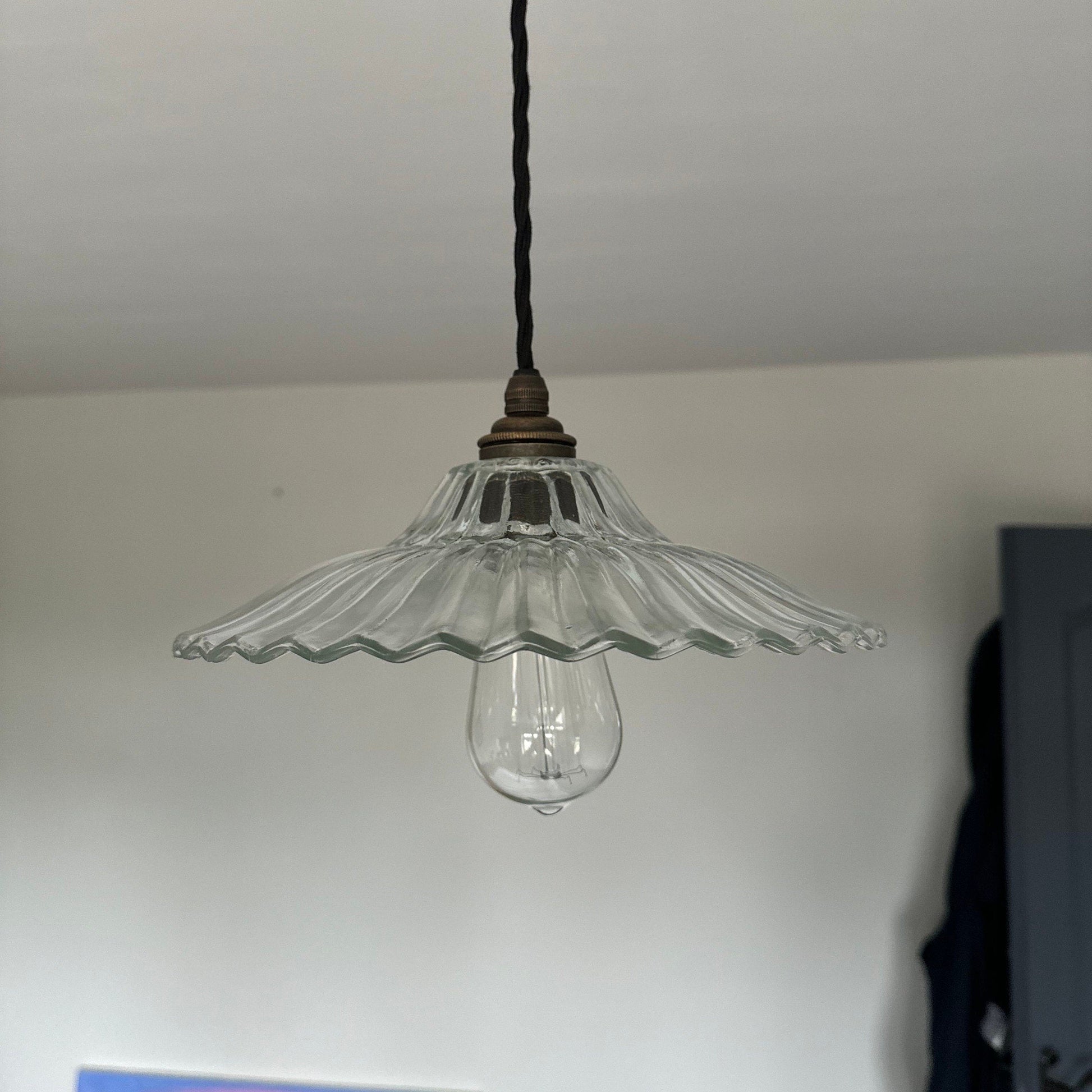 Prismatic Glass Shade Pendant Light